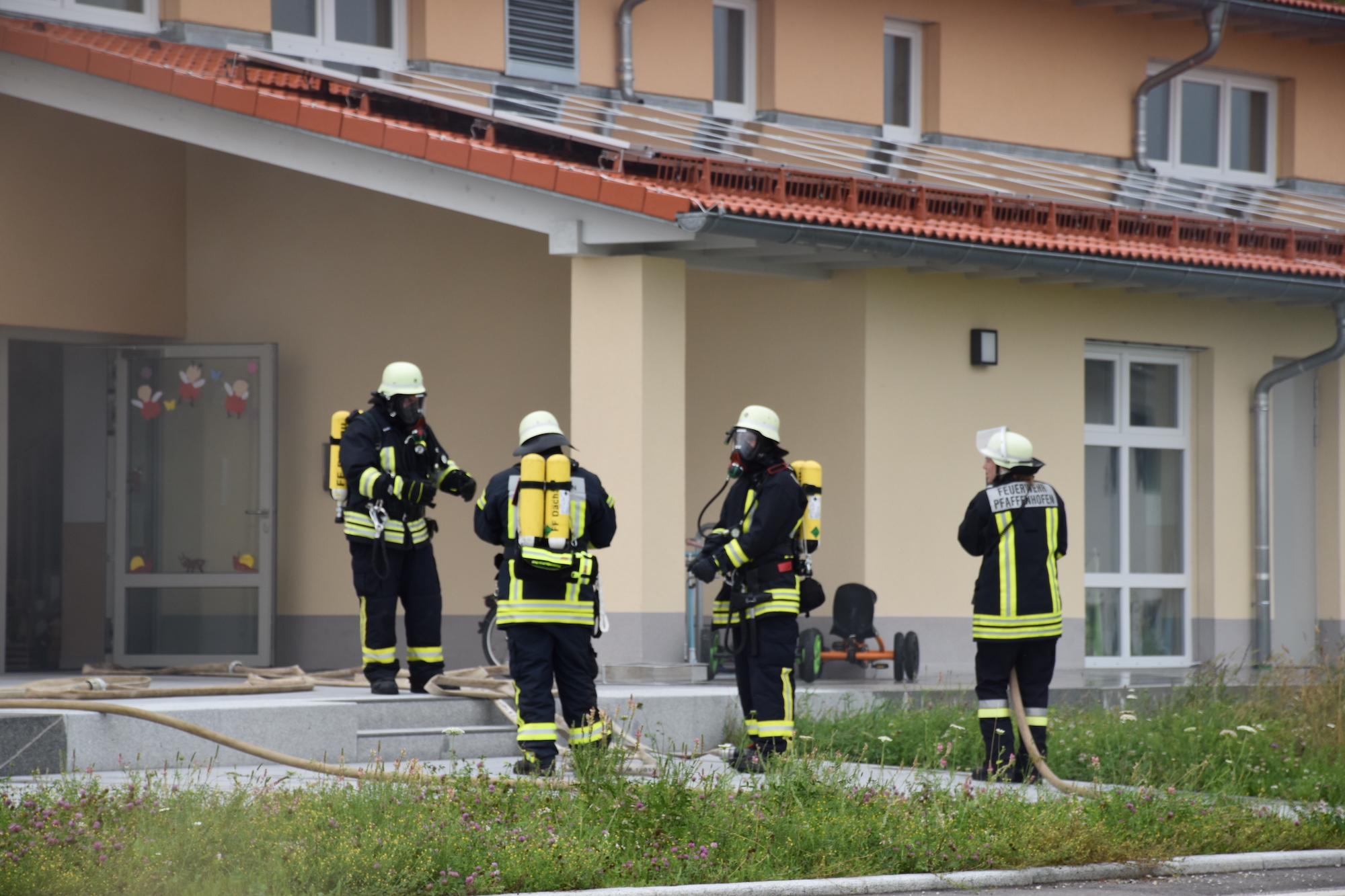 Feuerwehrübung im Kinderhaus